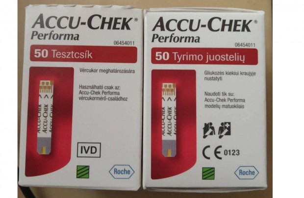 Accu-Chek Performa vrcukorszint mr tesztcsk.Bontatlan,j dobozok