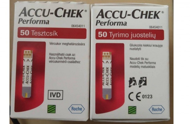 Accu-Chek Performa vrcukorszint mr tesztcsk. Bontatlan,j csomagok