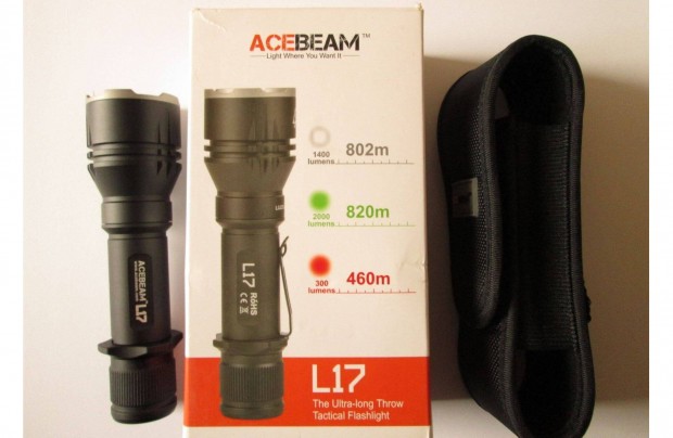 Acebeam L17 Led vadsz,tra,horgsz lmpa 802 mter fnyhattvval