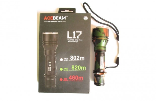 Acebeam L17 Led vadsz,tra,taktika,horgsz lmpa 802 mter hattvval