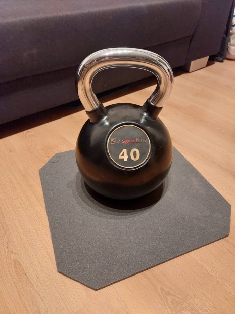 Acl kettlebell gumis, krmozott markolat 40kg