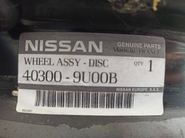 Acélfelni 4x100 R15 60,1 ET15 Nissan, Honda,Toyota, Mazda,