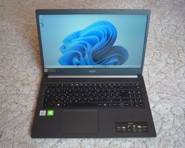 Acer A515-54G laptop - i5 10 gen., 12GB, 256GB, MX250, Fullhd, Win11