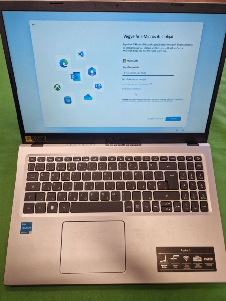 Acer Aspire A315-35-P60C 15.6" Fullhd laptop
