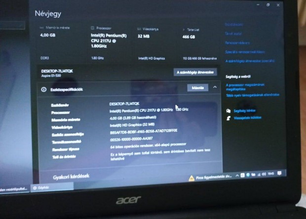 Acer Aspire E1-530G-21174G50Mnkk