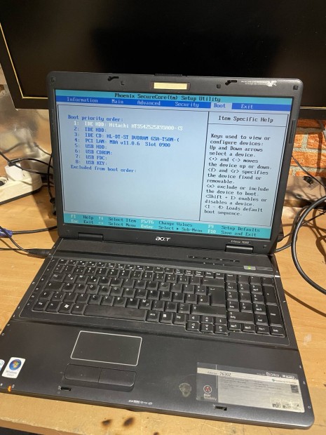 Acer Extensa 7630Z 17" os Laptop