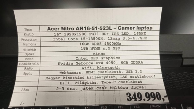 Acer Nitro gamer laptop 