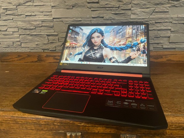 Acer Nitro magyar gamer laptop/Ryzen5/16Gb ram/500Gb ssd/Gtx1650/120Hz