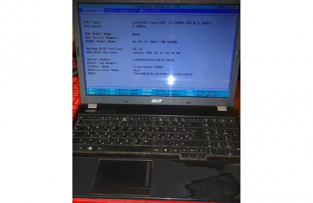 Acer Travelmate 5760G-2354G64MN hibs hinyos laptop elad!