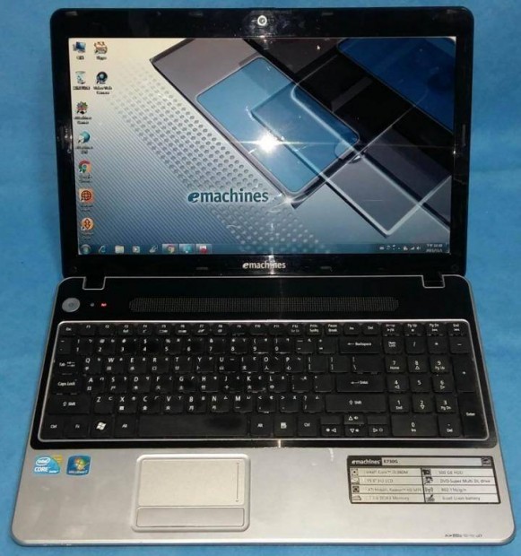 Acer emachines E730,15,6" Led ,4GB,160GB SSD laptop