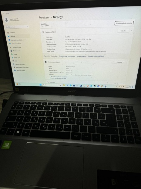 Acer laptop 12gen i5/524SSD