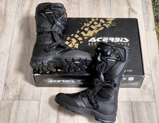 Acerbis bőr Motoros enduró Dualsport Offroad vízálló membrán Csizma 44