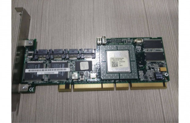 Adaptec AAR-2410SA PCI-X szerver SATA RAID kártya + 4 db SATA kábel