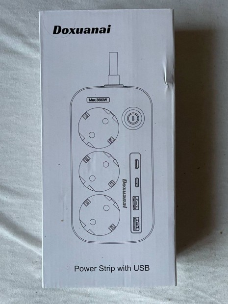 Adapter 3 rekesszel és 4 USB-vel (2 USB C)