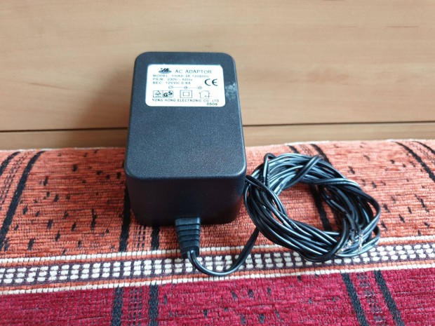 Adapter AC-DC tp 12V DC 900mA hibtlan AC/DC (csatlakoz nlkl)