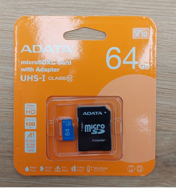 Adata 64 GB-os microsc memriakrtya elad