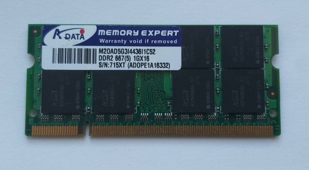 Adata DDR2 1GB 667 Laptop RAM