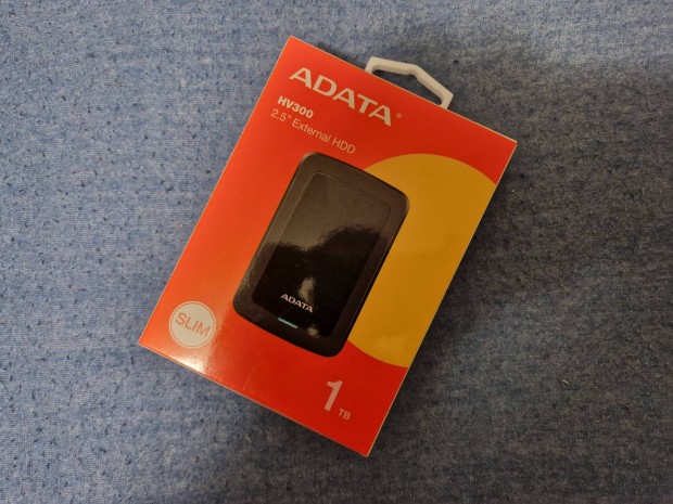 Adata HV300 Slim 1TB külső Hdd új,bontatlan