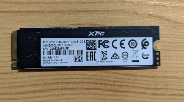 Adata Xpg SX6000 Lite 512GB Pcie (ASX6000LNP-512GT-C) Nvme SSD