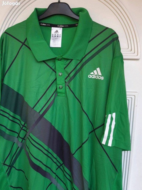 Adidas 2XL-es zld frfi pl,mez