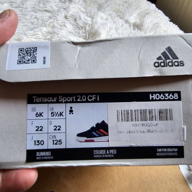 Adidas Cipő Tensaur gyerek cipö új dobozos 22 es méret