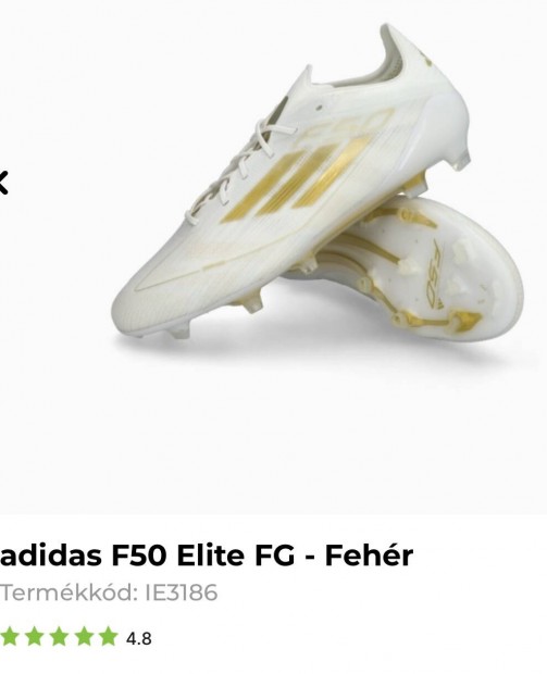 Adidas F50 Elite FG 41 1/3 garancilis