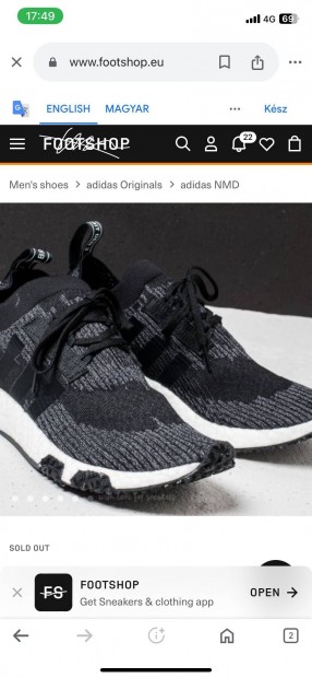 Adidas NMD cip 37,5-es unisex 