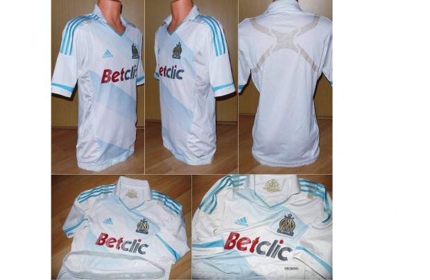 Adidas Olympique Marseille hazai Techfit Player Issue mez / 2011