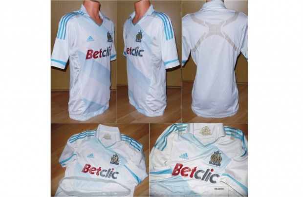 Adidas Olympique Marseille hazai Techfit Player Issue mez / 2011