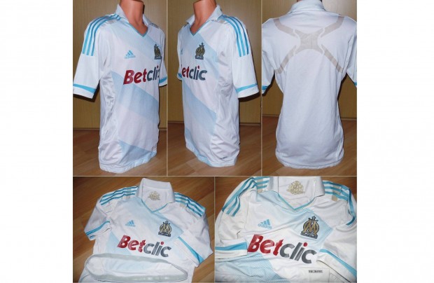 Adidas Olympique Marseille hazai Techfit Player Issue mez / 2011