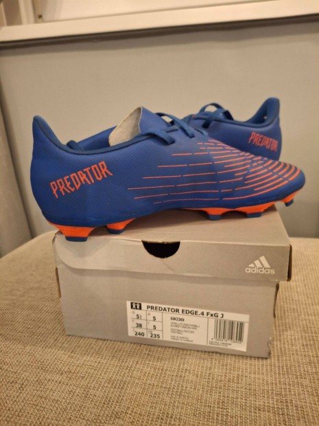 Adidas Predator Edge stoplis, focicip 38-as j, dobozban