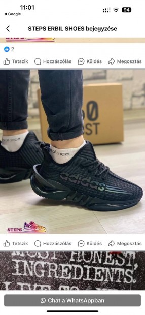 Adidas fekete sneakers