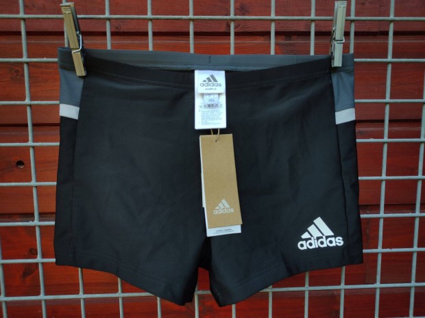 Adidas fekete szrke boxer frdnadrg M (11.)