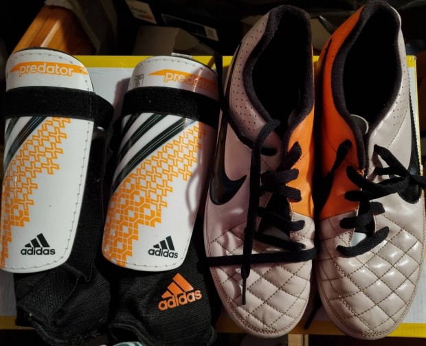 Adidas gyerek sipcsontvd s Nike stoplis foci cip elad