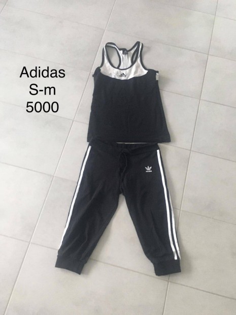 Adidas s-m ni egyttes fekete edzs