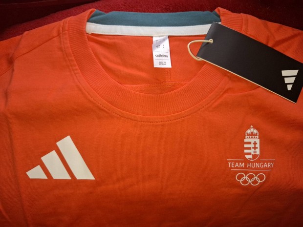 Adidas új Párizsi olimpiai magyar válogatott pamut póló XL-2XL
