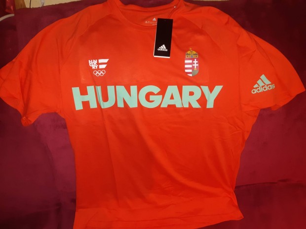 Adidas j Rii olimpiai magyar vlogatott pamut pl L XL 2XL 3XL