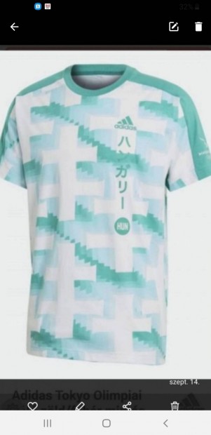 Adidas j Tokioi olimpiai magyar vlogatott pamut pl M-L-XL 