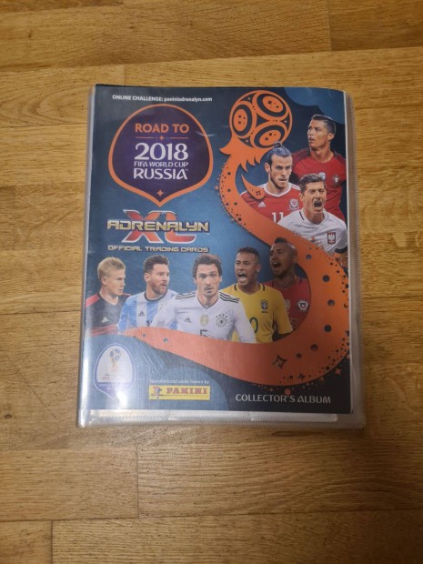 Adrenalyn XL focis kártya album, 131 kártyával