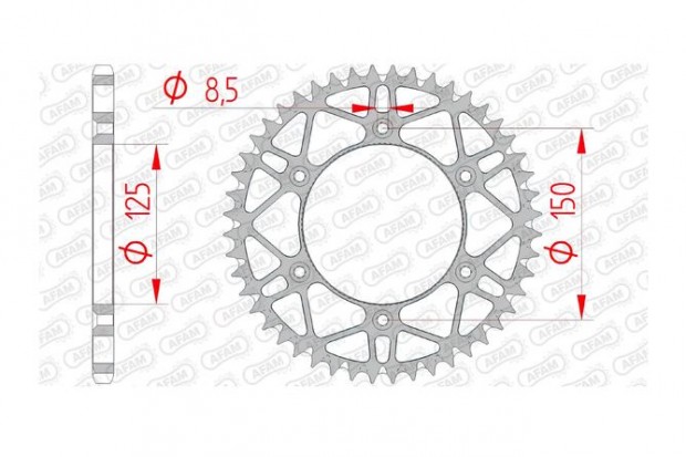 Afam acl ntisztt hts lnckerk 48 fog KTM / Husqvarna