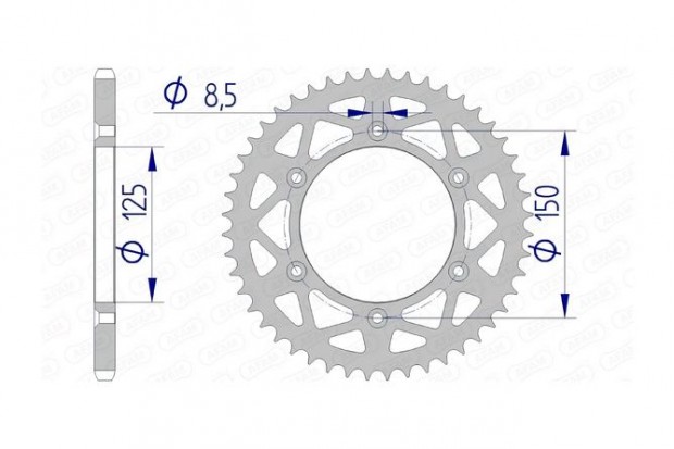 Afam alumínium hátsó lánckerék 50 fogas KTM / Husqvarna