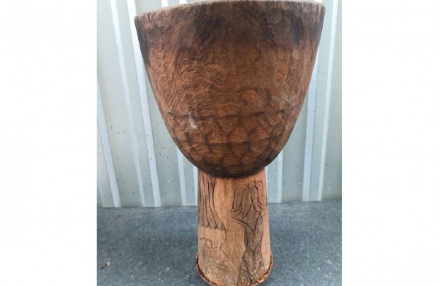 Afrikai Djembe Dob 55 cm dob test