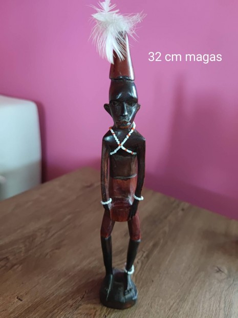 Afrikai fa szobor 32 cm