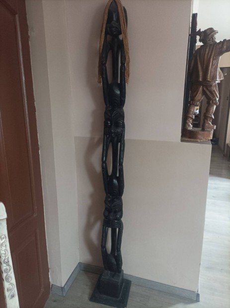 Afrikai fa szobor eladó