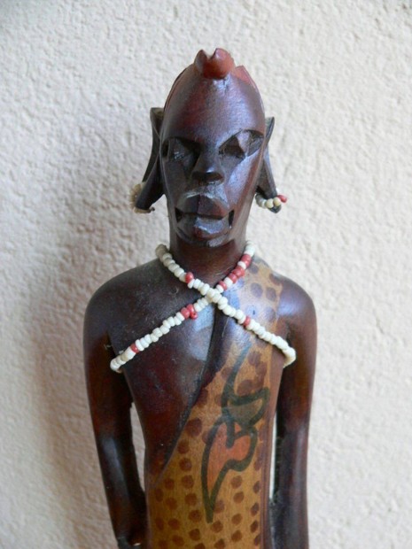 Afrikai szobor, figura, dsztrgy