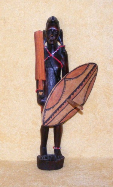 Afrikai szobor, figura, dsztrgy