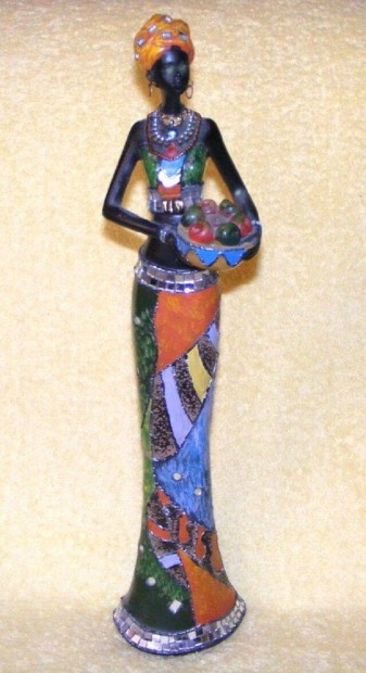 Afrikai szobor, figura, dsztrgy kb. 40 cm