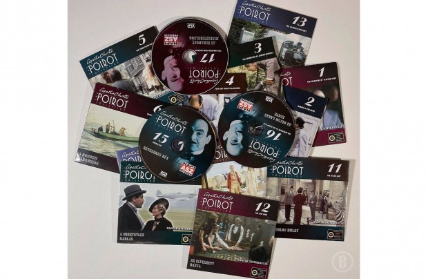 Agatha Christie: Poirot sorozat - 26 db VCD - Csak személyesen!