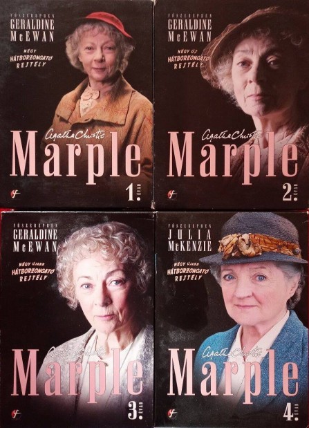 Agatha Christie - Miss Marple 1-4. vad dvd vadonknt 9999 forint