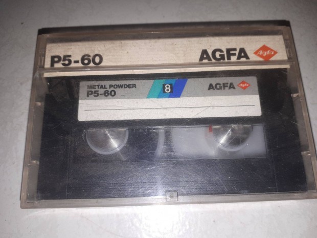 Agfa Metal Powder P5-60 8 mm-es VHS kazetta, videokazetta